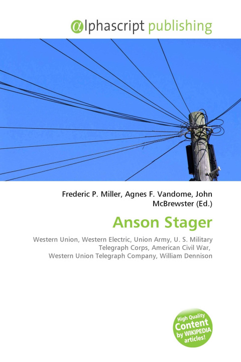 Kniha Anson Stager Agnes F. Vandome