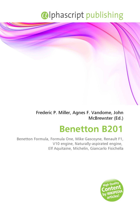 Kniha Benetton B201 Agnes F. Vandome