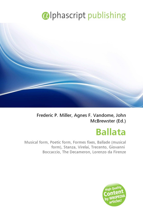 Kniha Ballata Agnes F. Vandome