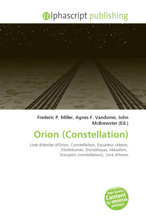 Knjiga Orion (Constellation) Agnes F. Vandome