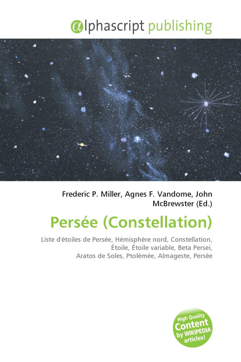 Könyv Persée (Constellation) Agnes F. Vandome