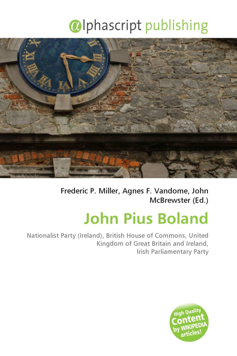 Kniha John Pius Boland Agnes F. Vandome