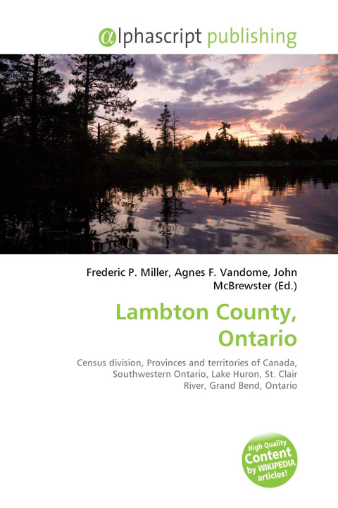 Kniha Lambton County, Ontario Agnes F. Vandome