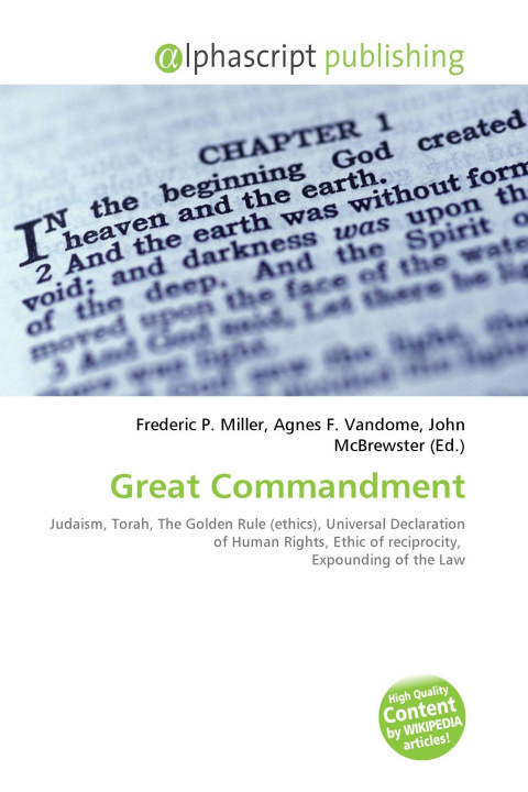 Kniha Great Commandment Agnes F. Vandome