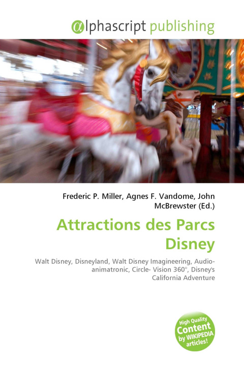 Kniha Attractions des Parcs Disney Agnes F. Vandome