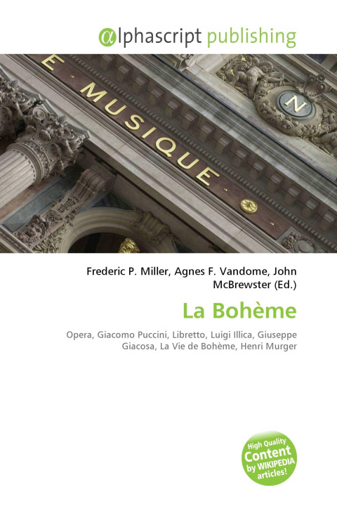 Kniha La Bohème Agnes F. Vandome