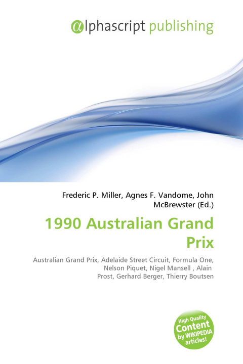 Knjiga 1990 Australian Grand Prix Agnes F. Vandome
