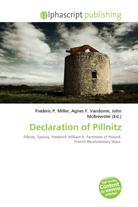 Book Declaration of Pillnitz Agnes F. Vandome