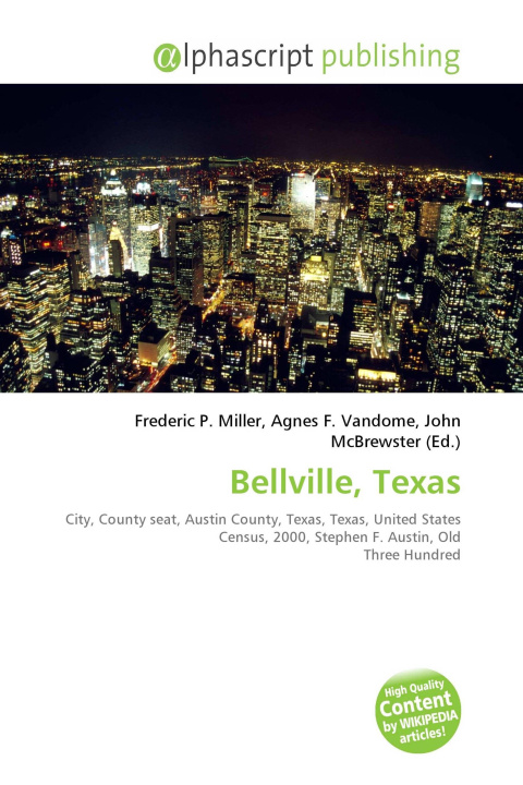 Kniha Bellville, Texas Agnes F. Vandome
