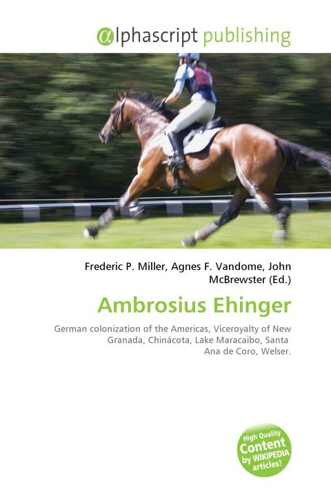 Könyv Ambrosius Ehinger Agnes F. Vandome
