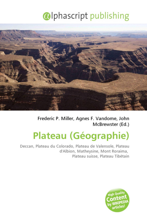Kniha Plateau (Géographie) Agnes F. Vandome