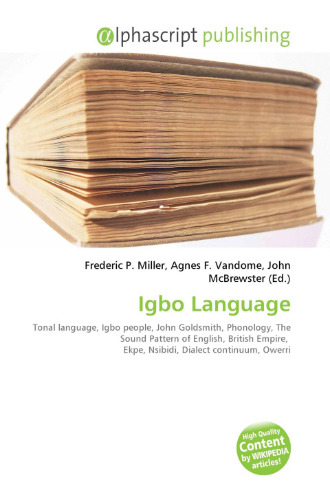 Book Igbo Language Agnes F. Vandome