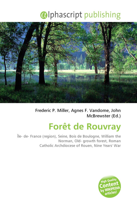 Knjiga Forêt de Rouvray Agnes F. Vandome