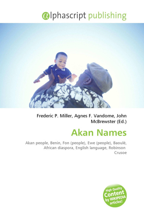 Kniha Akan Names Agnes F. Vandome