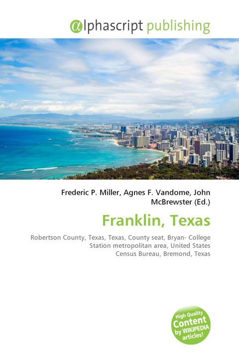 Kniha Franklin, Texas Agnes F. Vandome