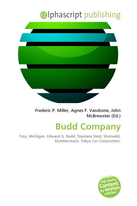Boek Budd Company Agnes F. Vandome