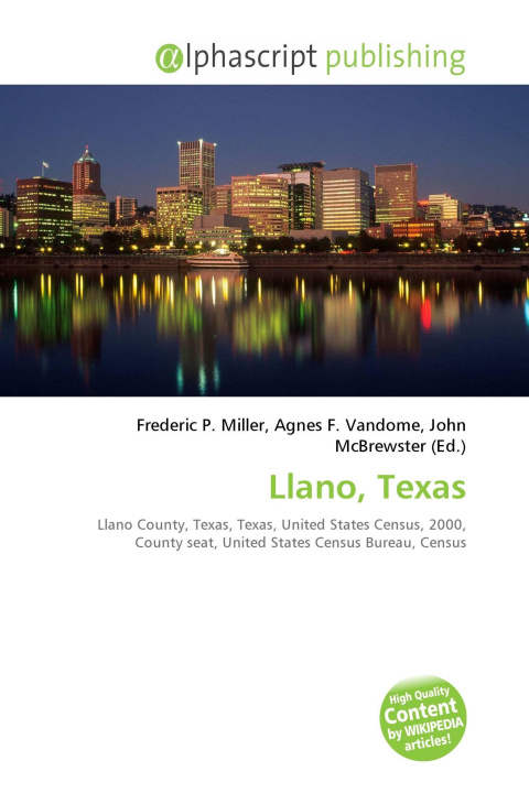 Book Llano, Texas Agnes F. Vandome