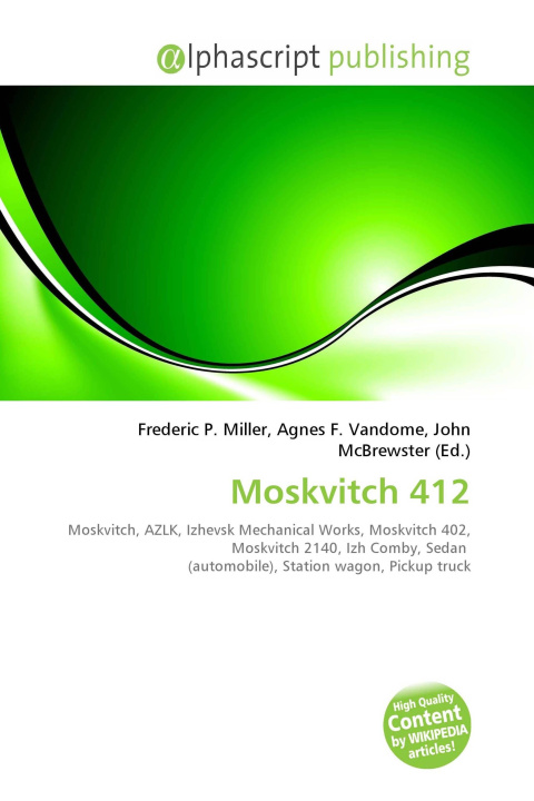 Boek Moskvitch 412 Agnes F. Vandome