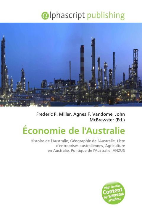 Boek Économie de l'Australie Agnes F. Vandome