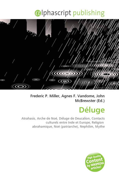 Kniha Déluge Agnes F. Vandome