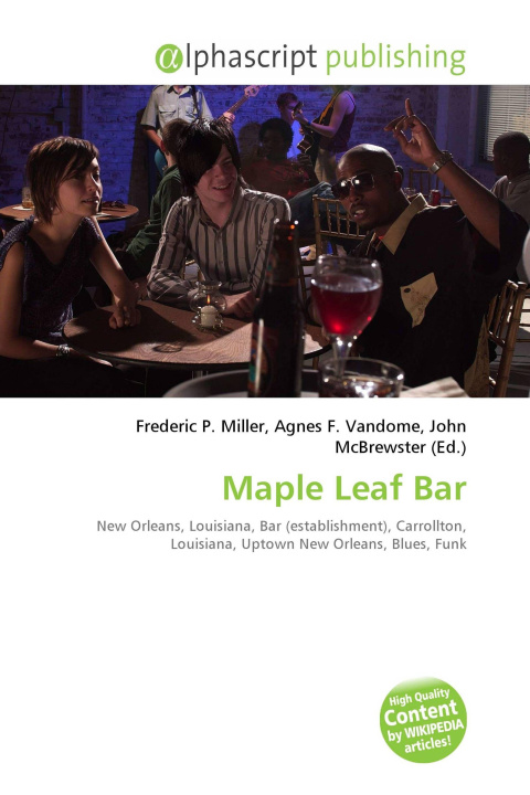 Book Maple Leaf Bar Agnes F. Vandome