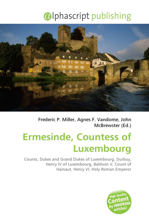 Kniha Ermesinde, Countess of Luxembourg Agnes F. Vandome