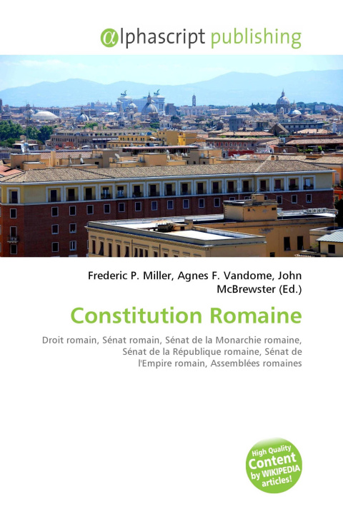 Book Constitution Romaine Agnes F. Vandome
