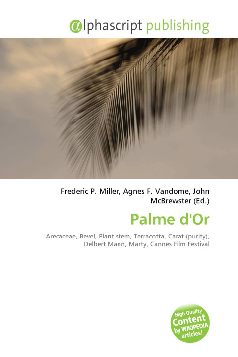 Kniha Palme d'Or Agnes F. Vandome