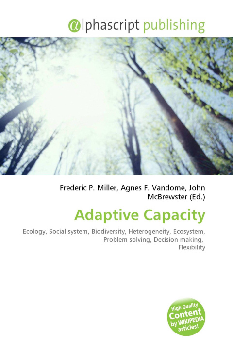 Kniha Adaptive Capacity Agnes F. Vandome
