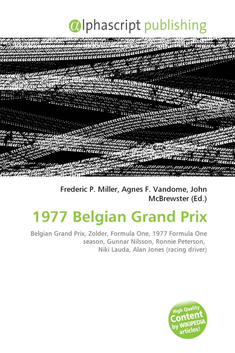 Boek 1977 Belgian Grand Prix Agnes F. Vandome