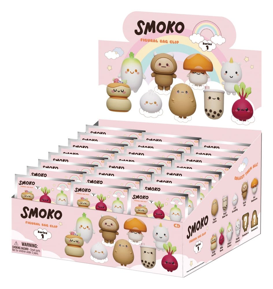 Schrijfwaren Smoko 3D Foam Bag Clips Serie 1 Display (24) 
