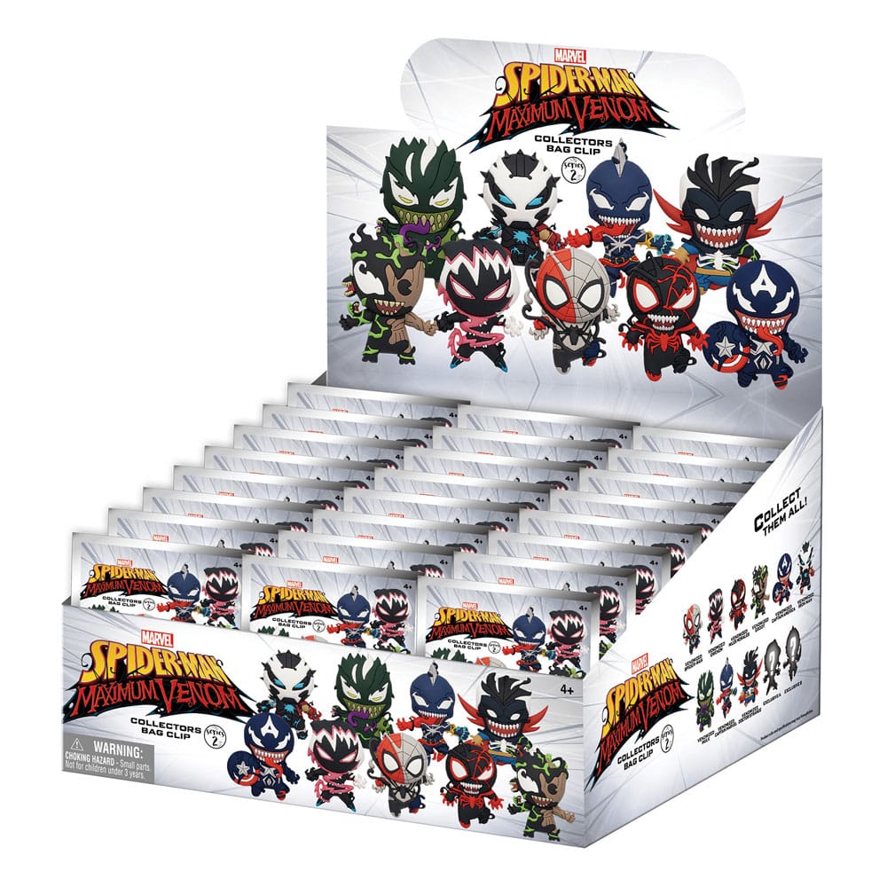 Pisarniški material Venom 3D PVC Bag Clips Series 2 Display (24) 