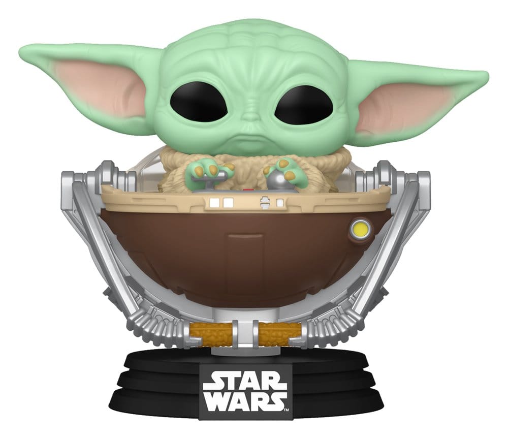 Spel/speelgoed Star Wars: The Mandalorian and Grogu POP! Vinyl Bobblehead Figure Grogu in Pram 9 cm 