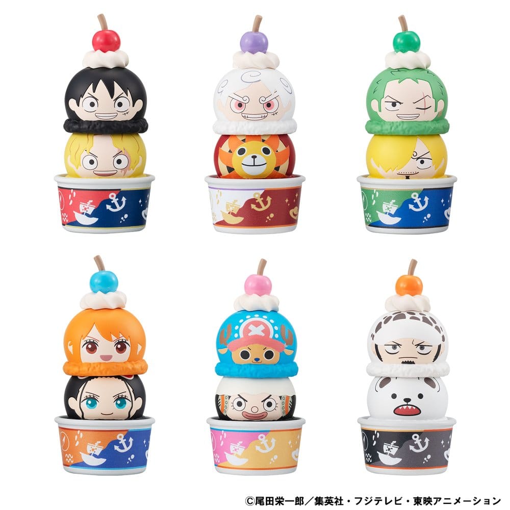 Hra/Hračka One Piece Tsumichen Stack up & Change Trading Figure 6-Pack 8 cm (with gift) 