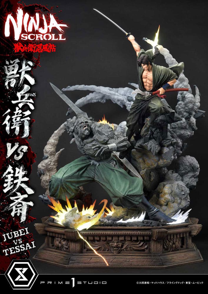 Juego/Juguete Ninja Scroll Ultimate Premium Masterline Series Statue 1/4 Jubei Versus Tessai 101 cm 