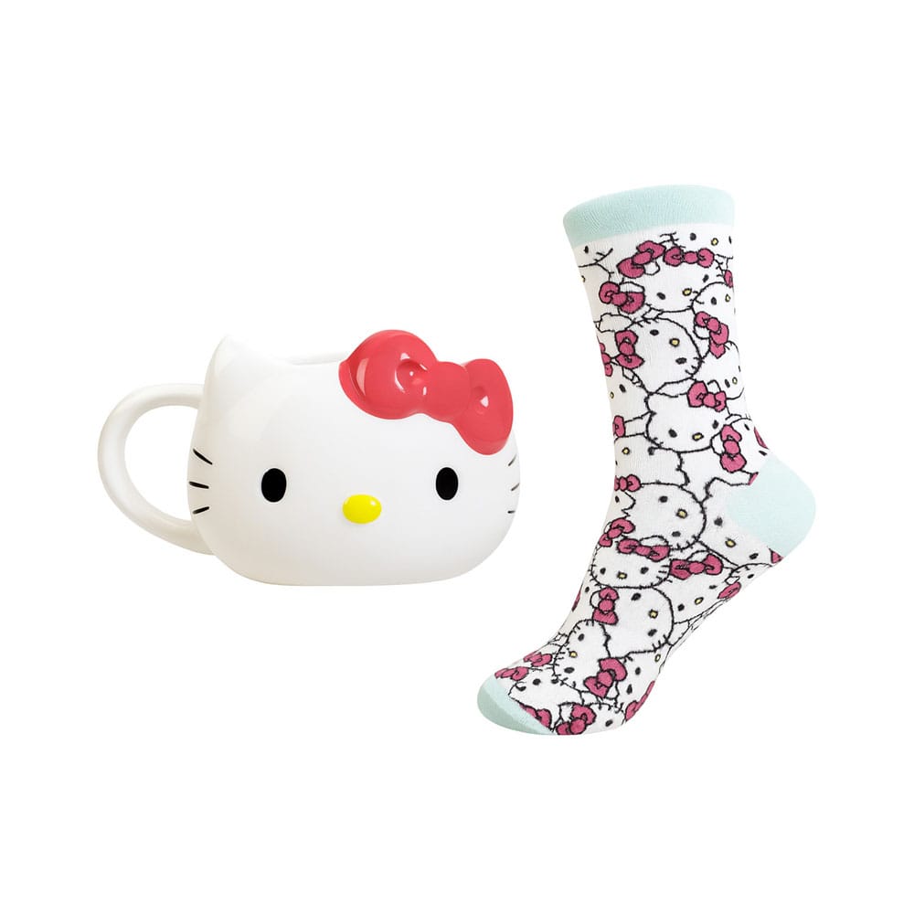 Artigos de papelaria Sanrio 3D Mug & Socks Set Hello Kitty 