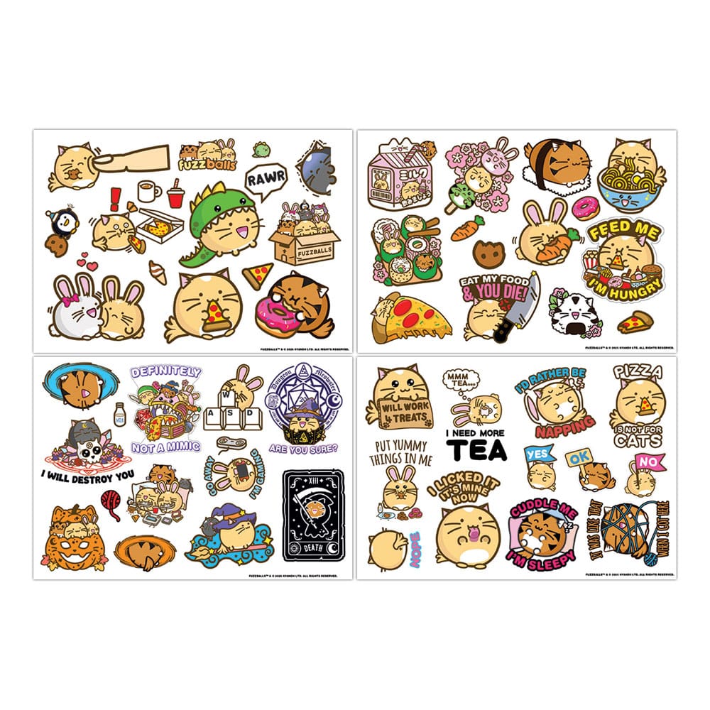 Papierenský tovar Fuzzballs Tech Sticker Pack 