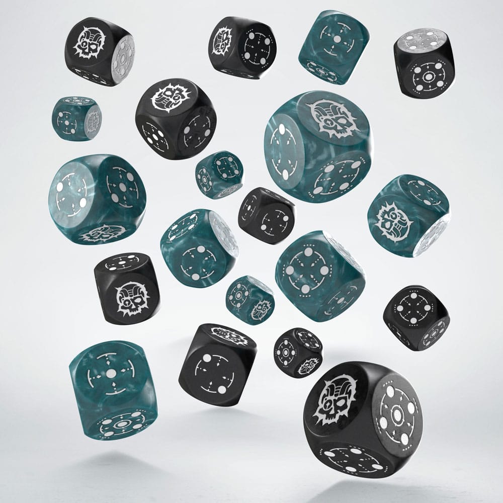 Papier- und Schreibwaren Crosshairs Compact D6 Dice Set Stormy&Black (20) 