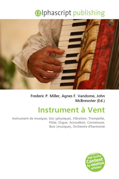 Kniha Instrument à Vent Agnes F. Vandome