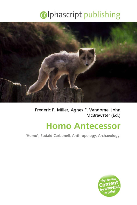 Kniha Homo Antecessor Agnes F. Vandome