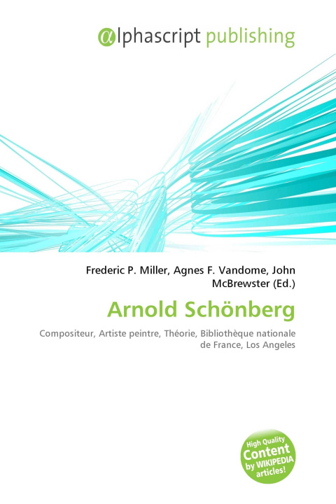Kniha Arnold Schönberg Agnes F. Vandome