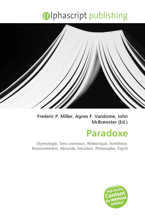 Kniha Paradoxe Agnes F. Vandome