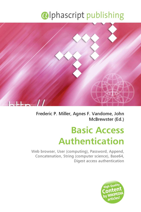 Knjiga Basic Access Authentication Agnes F. Vandome