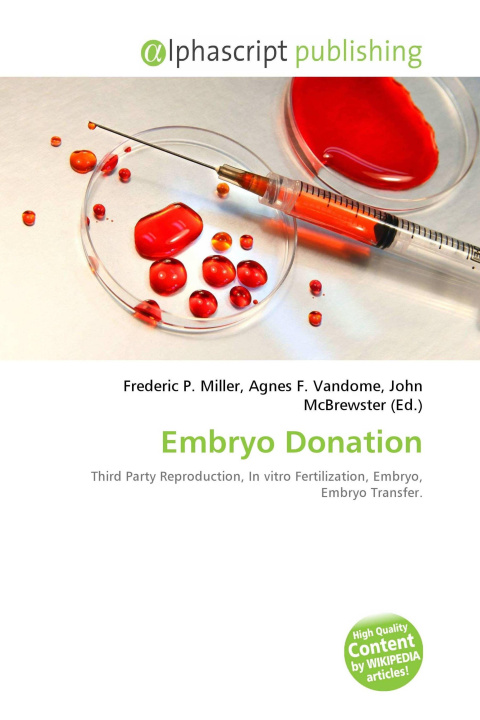 Kniha Embryo Donation Agnes F. Vandome