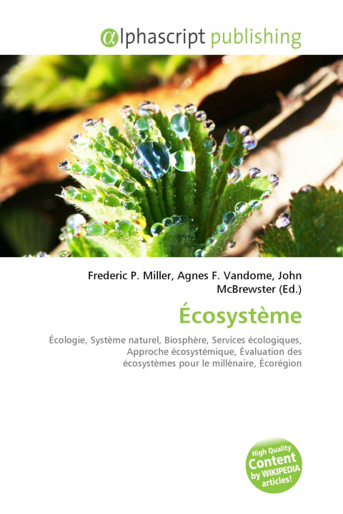 Kniha Écosystème Agnes F. Vandome