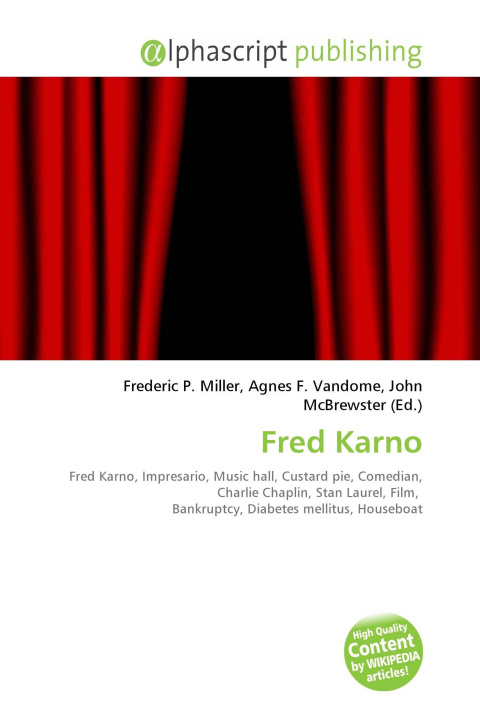 Kniha Fred Karno Agnes F. Vandome