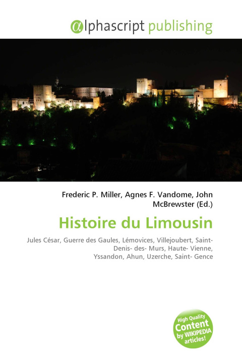 Kniha Histoire du Limousin Agnes F. Vandome