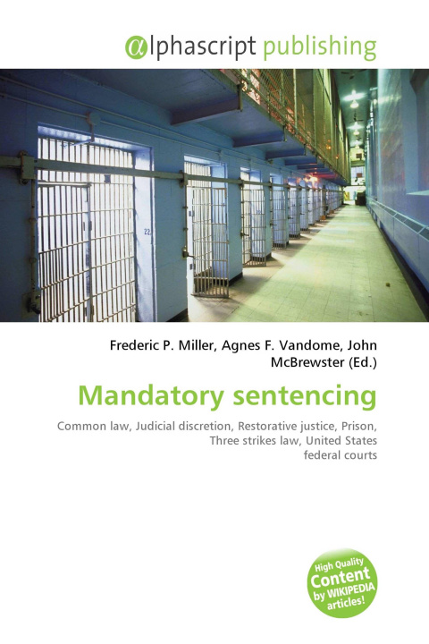Kniha Mandatory sentencing Agnes F. Vandome
