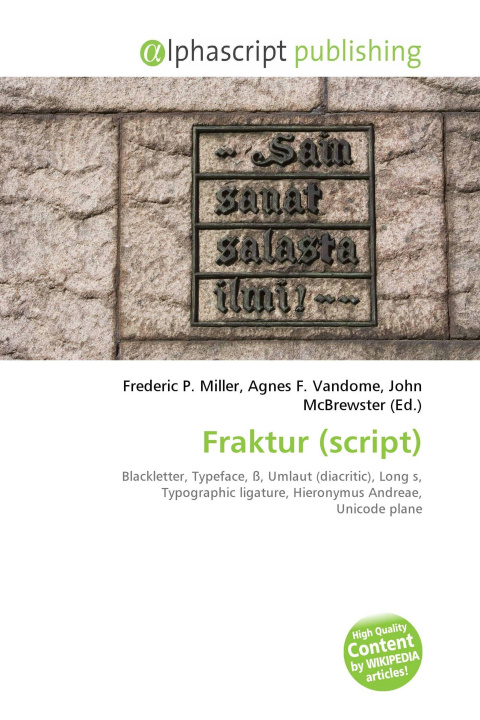 Kniha Fraktur (script) Agnes F. Vandome