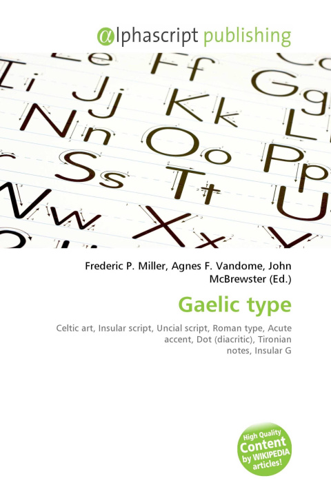 Kniha Gaelic type Agnes F. Vandome